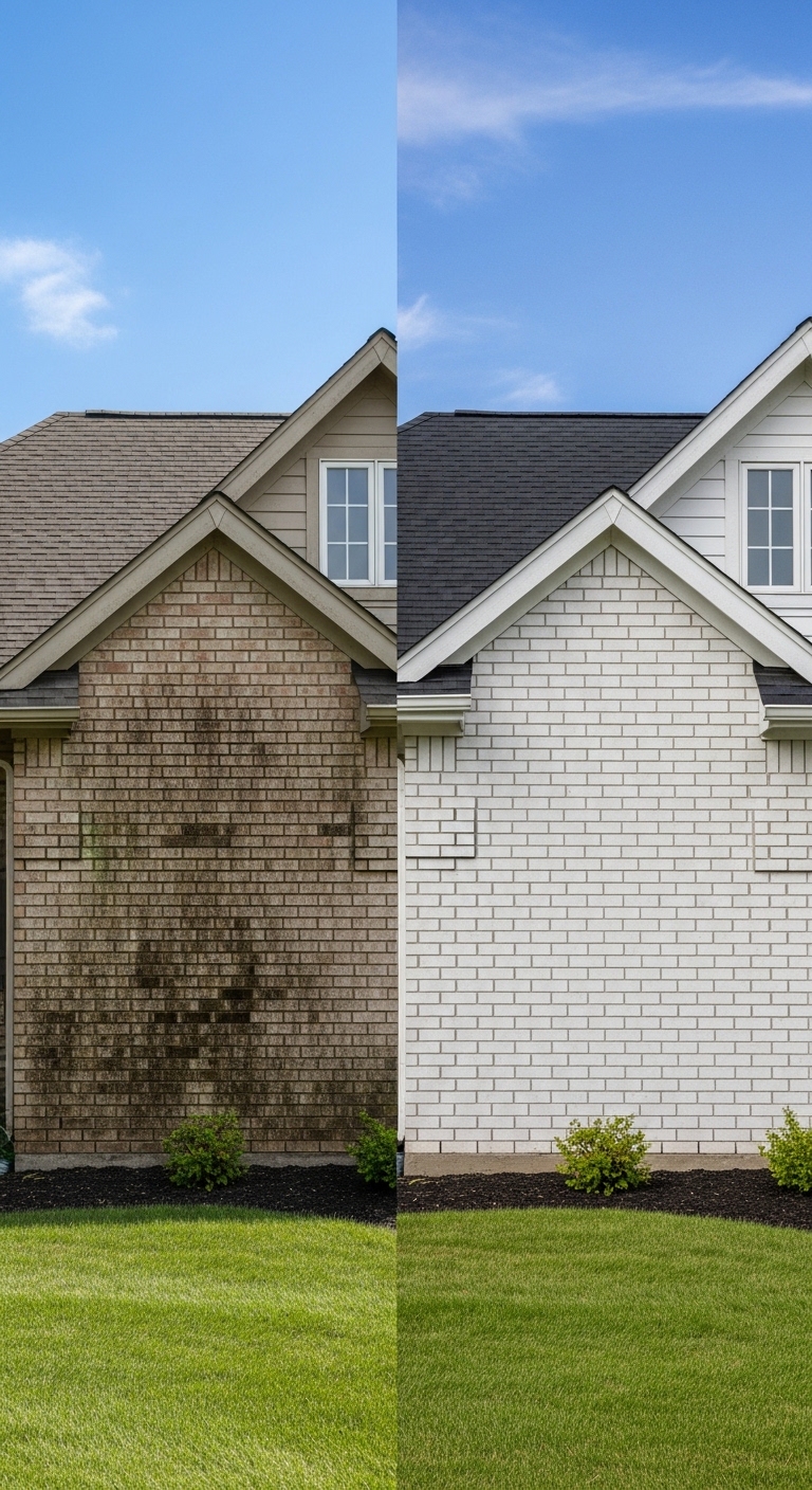 Power washing results