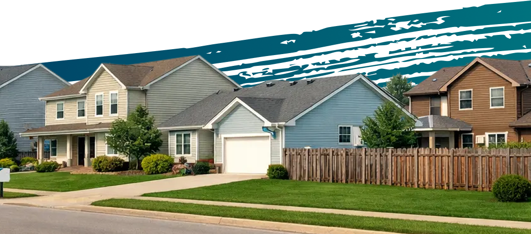 Freshly painted home exterior